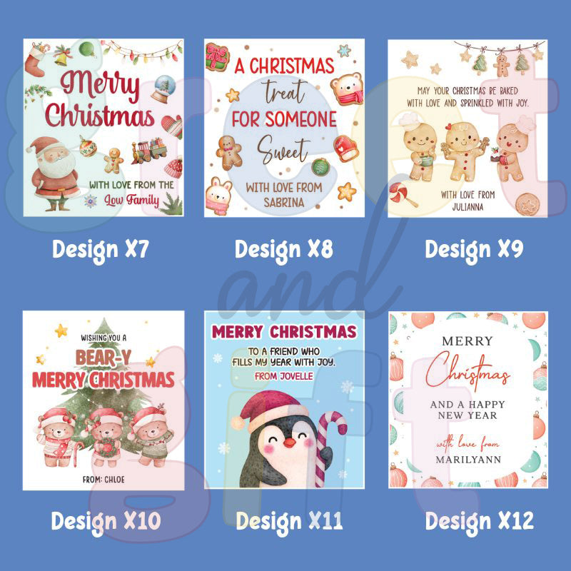 Custom Christmas Gift Stickers