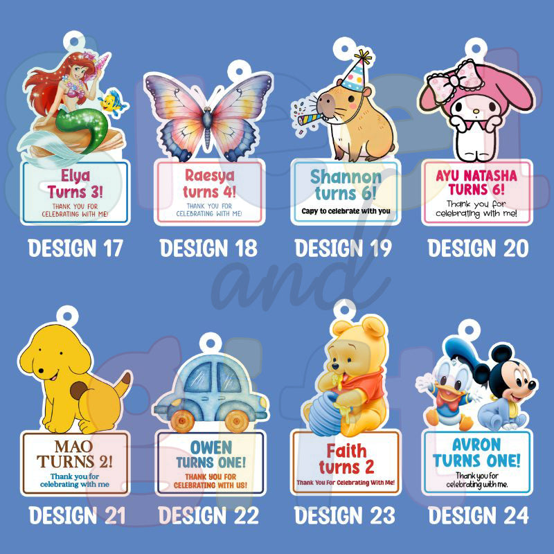 Custom Die Cut Gift Tags (Bundle of 8)