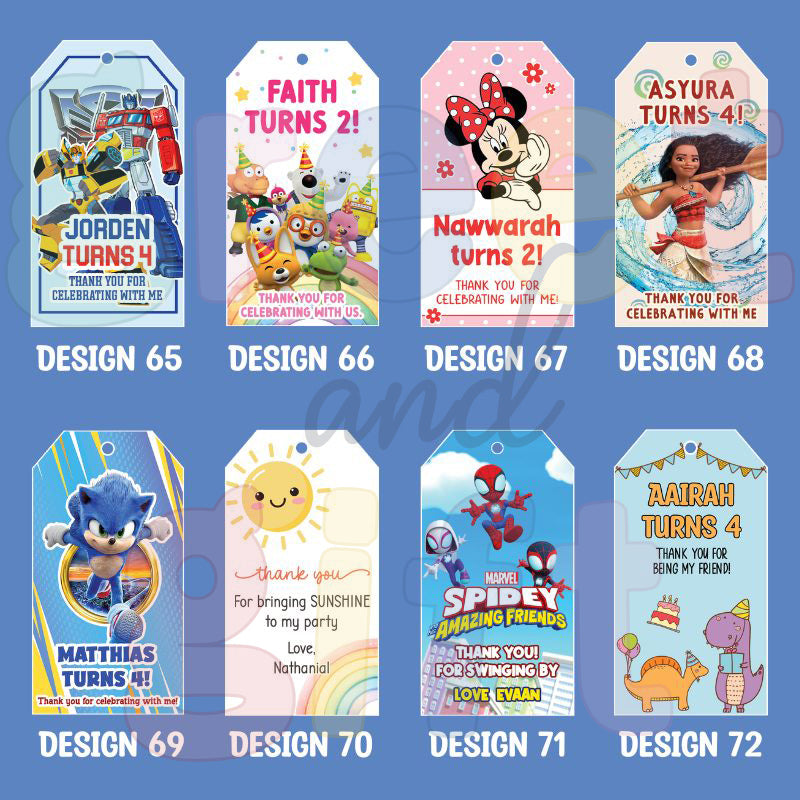 Custom Gift Tags (Bundle of 10)